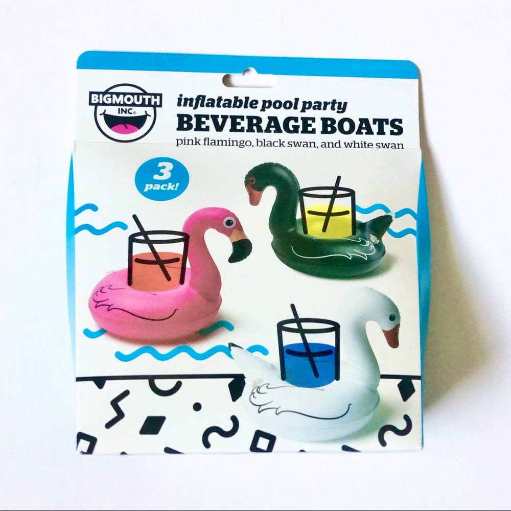 BigMouth Inflatable Bird Pool Party Beverage Cupholder Floats 3 Pack
